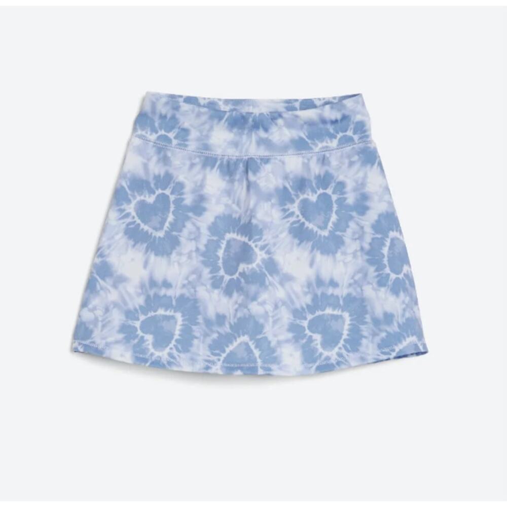 Runway Tie Dye Heart Skort Girls Size M 8/10 Blue